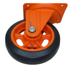 Rodaja Fundicion Giratoria Fierro Vulcanizado Polivom 2