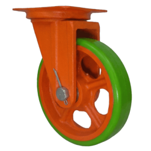 Rodaja de Fundición Giratoria Poliuretano Polivom 3