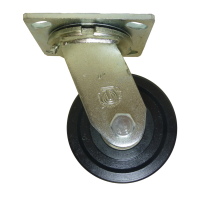 Rodaja Giratoria Placa Troquelada Hule Durastan Polivom