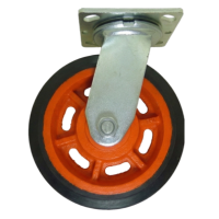 Rodaja GiratoriaPlaca Troquelada Fundición Hule Vulcanizado Polivom 1