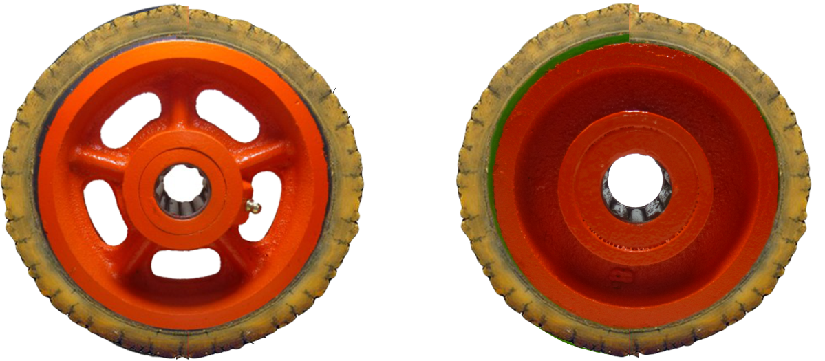 Polivom Rueda Fundicion dañadas