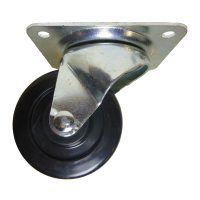 Rodaja Giratoria Lamina Troquelada Rueda Hule Durastan Polivom