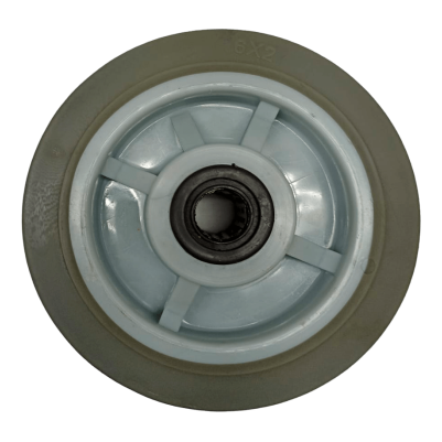 Rueda centro polipropileno recubrimiento hule termoplastico Imp Polivom