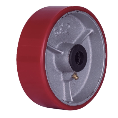 Rueda fierro recubierta con poliuretano Imp Polivom